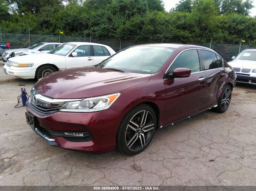 2017 HONDA ACCORD SEDAN SPORT - 1HGCR2F59HA081735