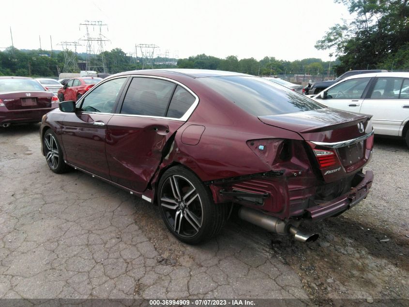 2017 HONDA ACCORD SEDAN SPORT - 1HGCR2F59HA081735