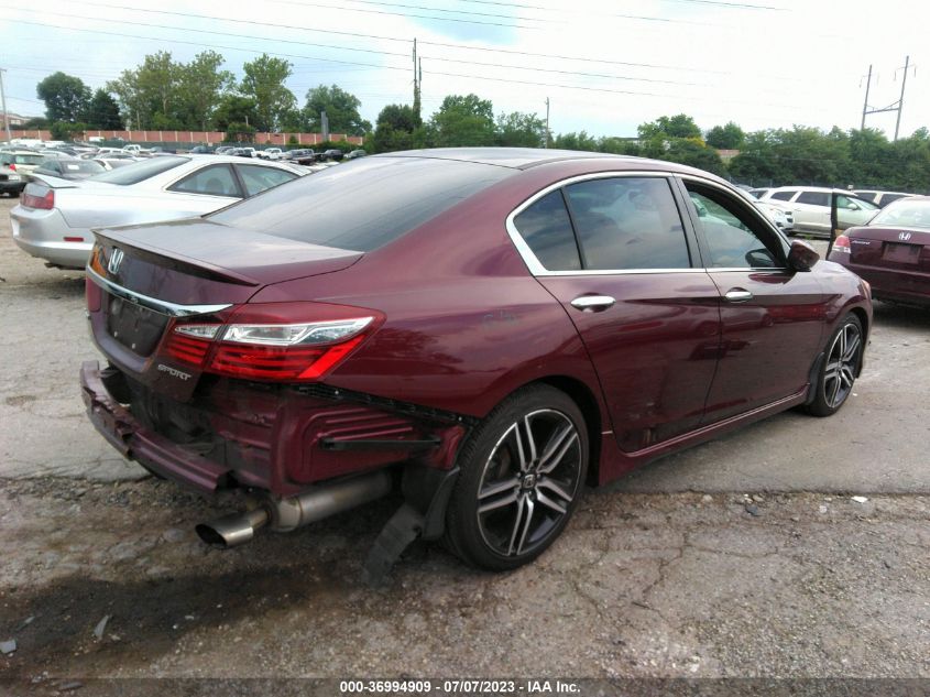 2017 HONDA ACCORD SEDAN SPORT - 1HGCR2F59HA081735