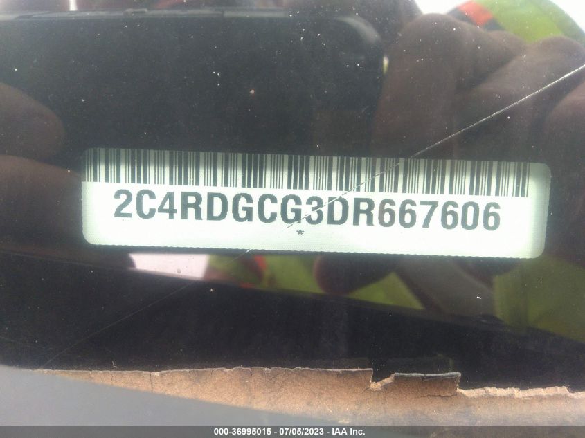 2013 DODGE GRAND CARAVAN SXT - 2C4RDGCG3DR667606