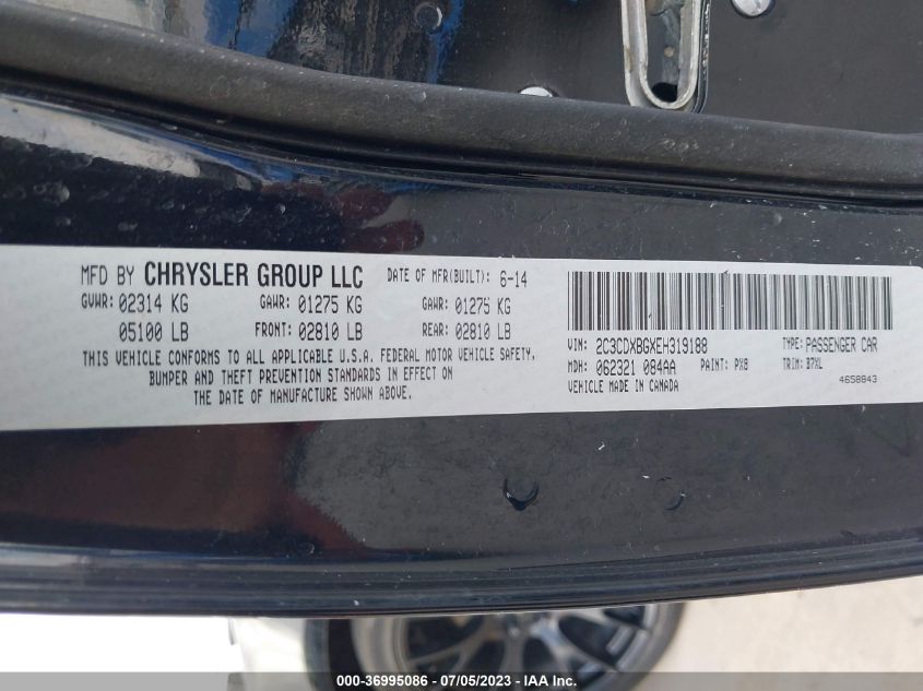 2014 DODGE CHARGER SE - 2C3CDXBGXEH319188