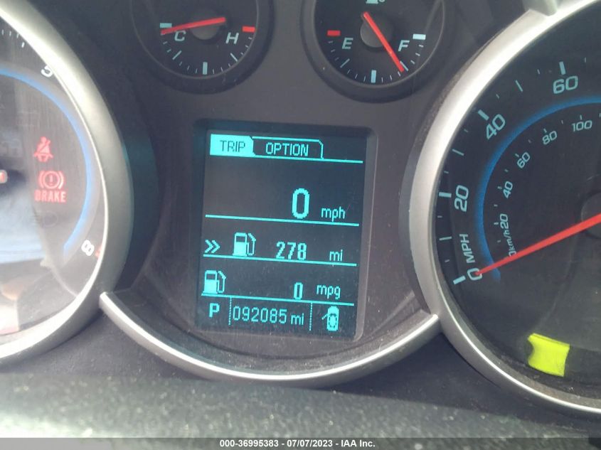2015 CHEVROLET CRUZE LT - 1G1PE5SBXF7148709
