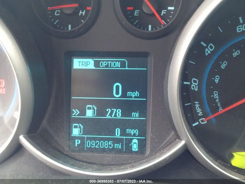 2015 CHEVROLET CRUZE LT - 1G1PE5SBXF7148709