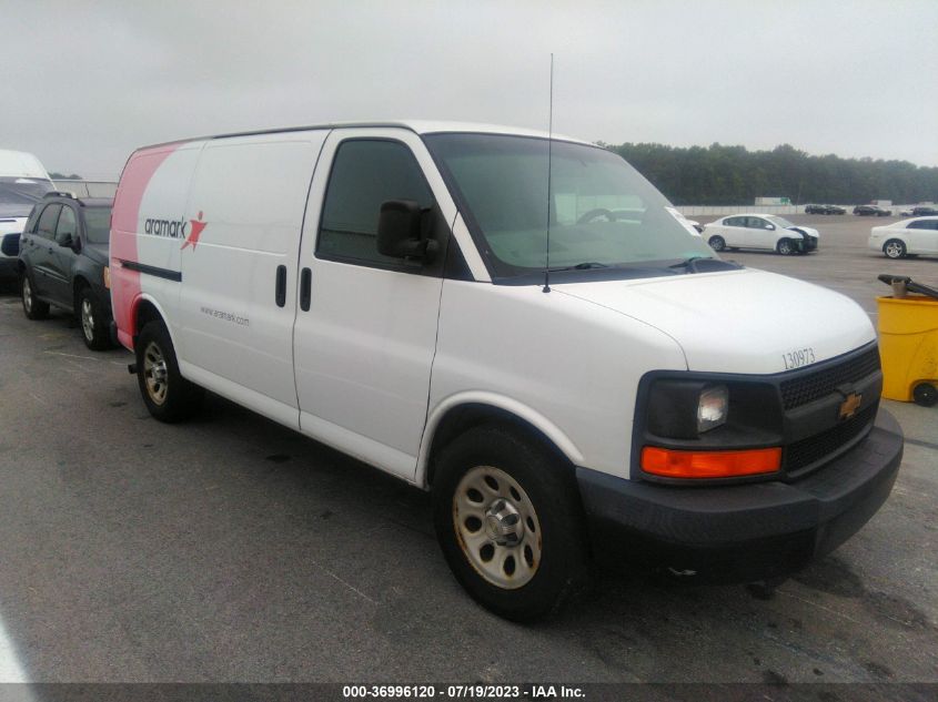 2013 CHEVROLET EXPRESS CARGO VAN - 1GCSGAFX3D1181061