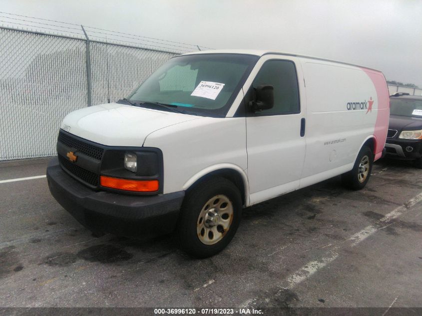 2013 CHEVROLET EXPRESS CARGO VAN - 1GCSGAFX3D1181061