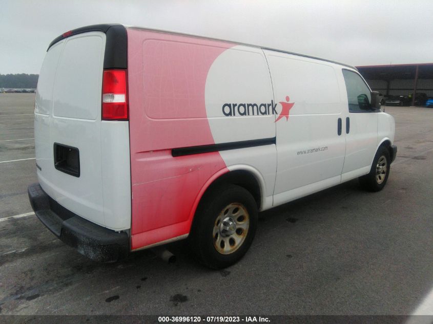2013 CHEVROLET EXPRESS CARGO VAN - 1GCSGAFX3D1181061