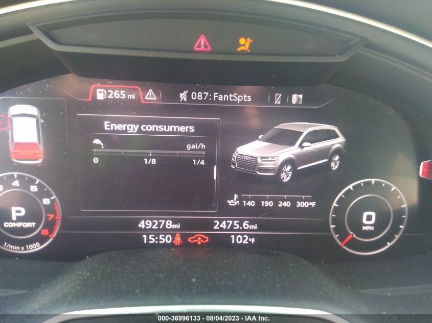 2019 AUDI Q7 PRESTIGE - WA1VAAF77KD001696