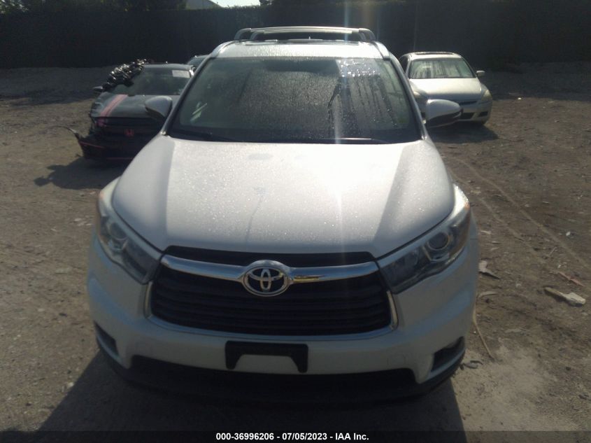 2016 TOYOTA HIGHLANDER XLE - 5TDJKRFH9GS269007