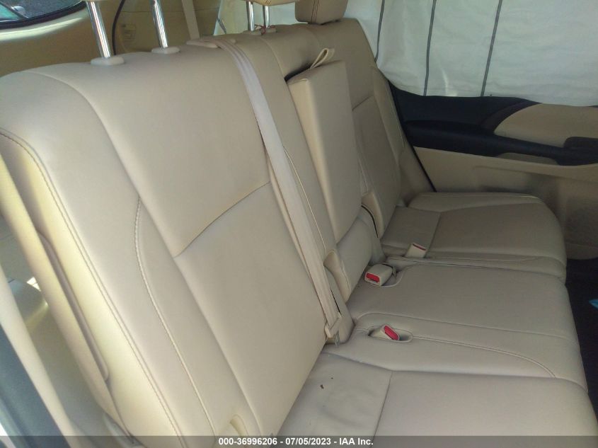 2016 TOYOTA HIGHLANDER XLE - 5TDJKRFH9GS269007
