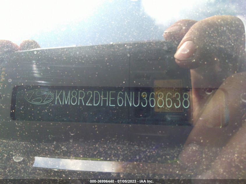 2022 HYUNDAI PALISADE SEL - KM8R2DHE6NU368638