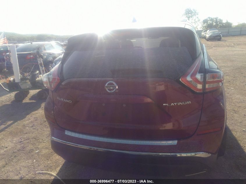 2018 NISSAN MURANO PLATINUM - 5N1AZ2MG2JN159907