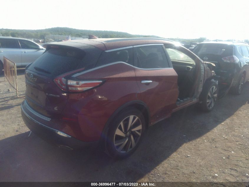 2018 NISSAN MURANO PLATINUM - 5N1AZ2MG2JN159907
