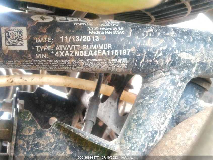 2014 POLARIS SPORTSMAN 550 - 4XAZN5EA4EA115197