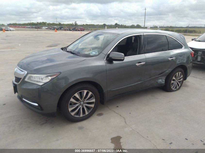 2015 ACURA MDX TECH PKG - 5FRYD3H44FB006828