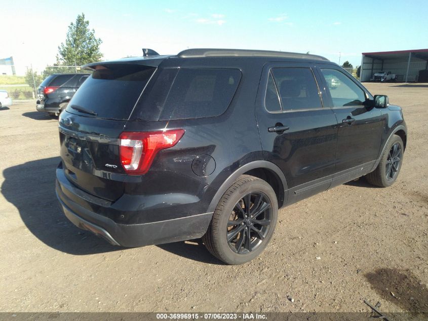 2017 FORD EXPLORER XLT - 1FM5K8D80HGA09858