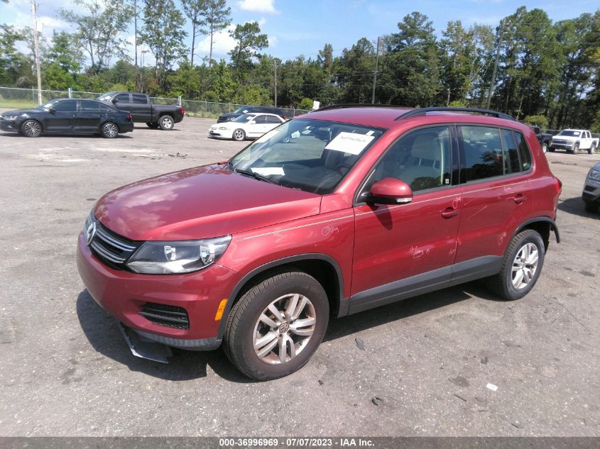 2016 VOLKSWAGEN TIGUAN S/SE/SEL/R-LINE - WVGAV7AX7GW055879