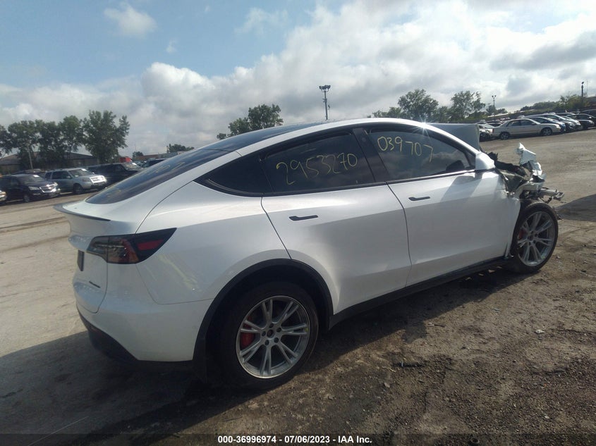 VIN 7SAYGDEE9NA012781 2022 TESLA MODEL Y LONG RANGE