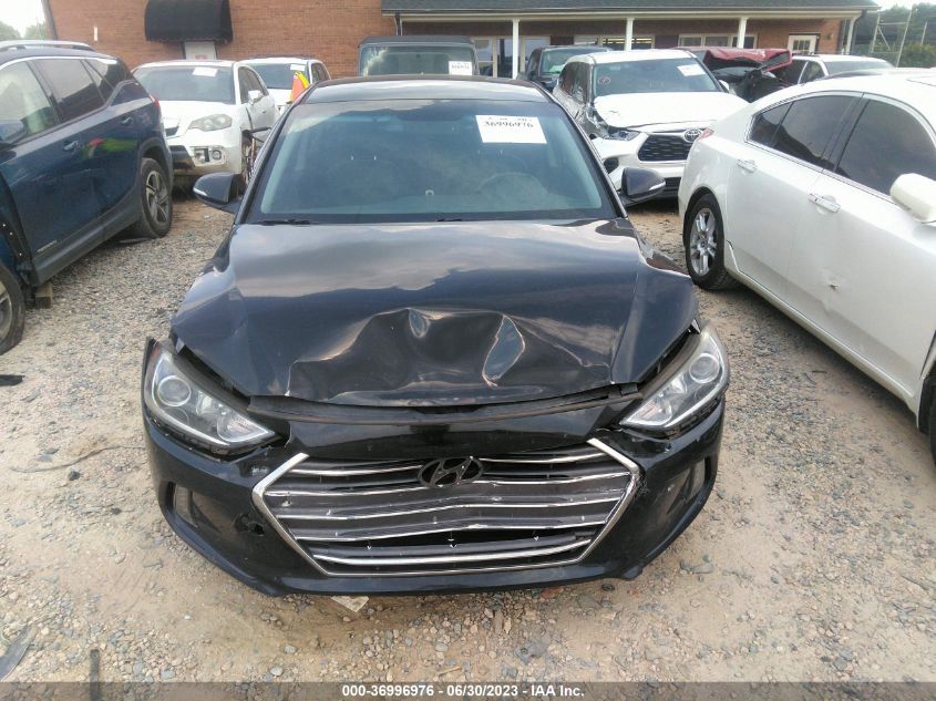 2017 HYUNDAI ELANTRA LIMITED - KMHD84LF5HU180044