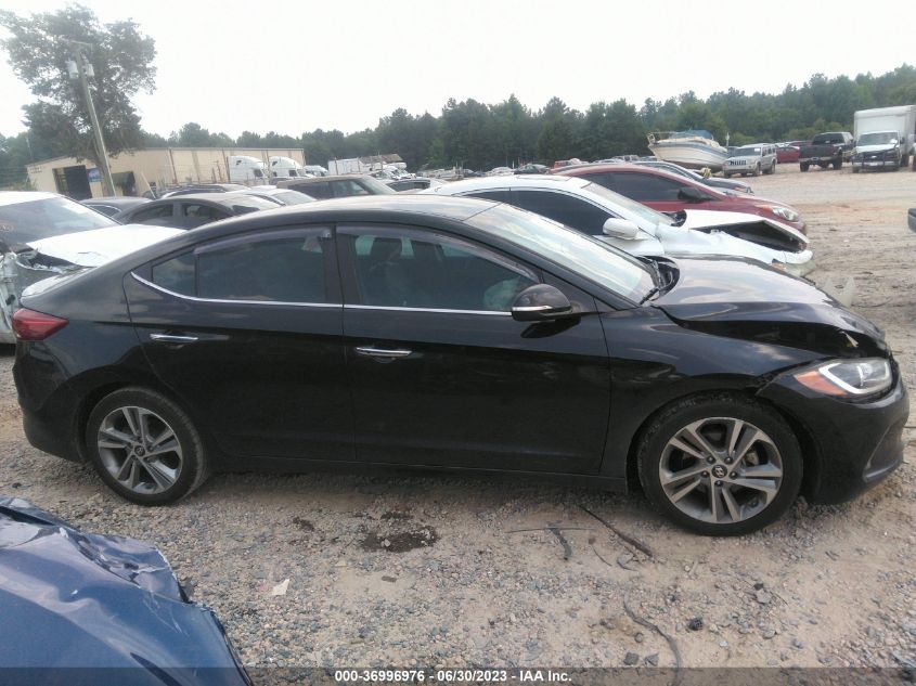 2017 HYUNDAI ELANTRA LIMITED - KMHD84LF5HU180044