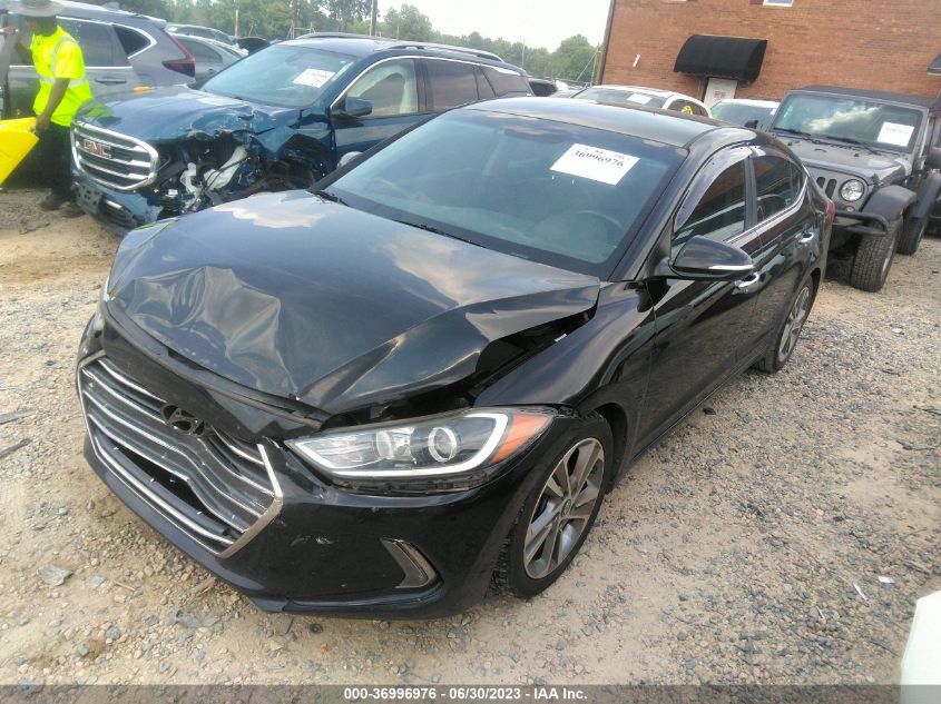 2017 HYUNDAI ELANTRA LIMITED - KMHD84LF5HU180044