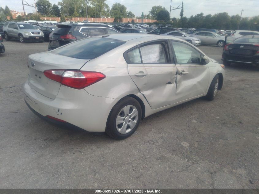 2015 KIA FORTE LX - KNAFK4A62F5372575