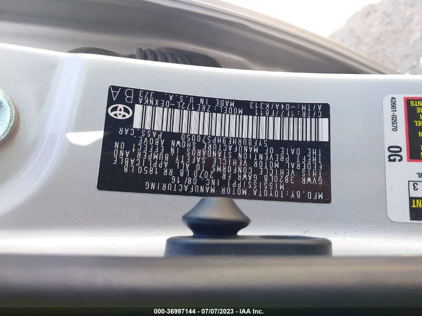 2017 TOYOTA COROLLA L/LE/XLE/SE 5YFBURHE9HP570050