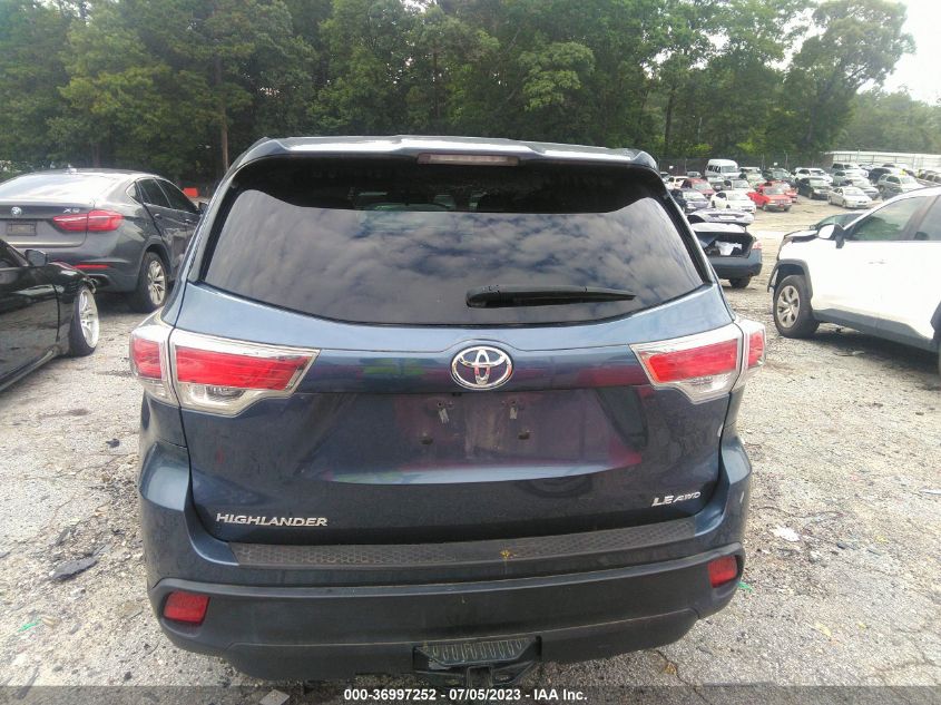 2015 TOYOTA HIGHLANDER LE - 5TDBKRFH1FS200041