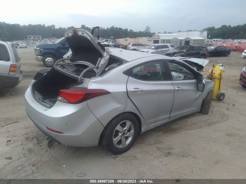 2014 HYUNDAI ELANTRA SE - 5NPDH4AEXEH496026