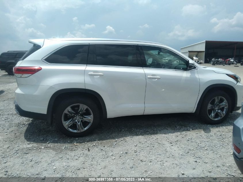 2017 TOYOTA HIGHLANDER LIMITED - 5TDDZRFH9HS389612