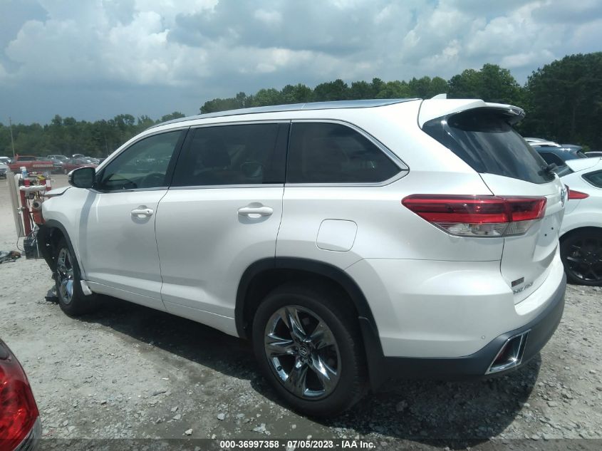 2017 TOYOTA HIGHLANDER LIMITED - 5TDDZRFH9HS389612