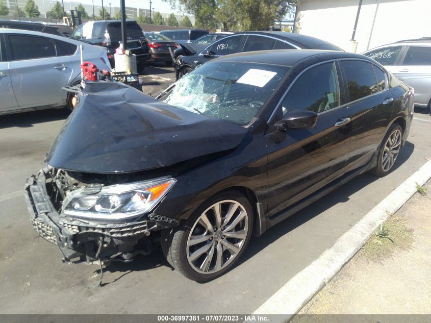 2017 HONDA ACCORD SEDAN SPORT - 1HGCR2F58HA271753