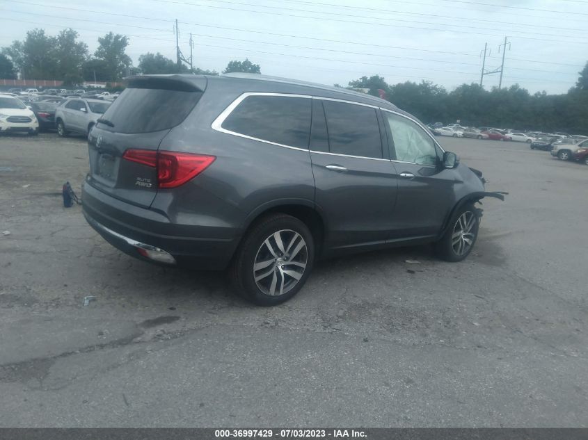 2018 HONDA PILOT ELITE - 5FNYF6H02JB006782