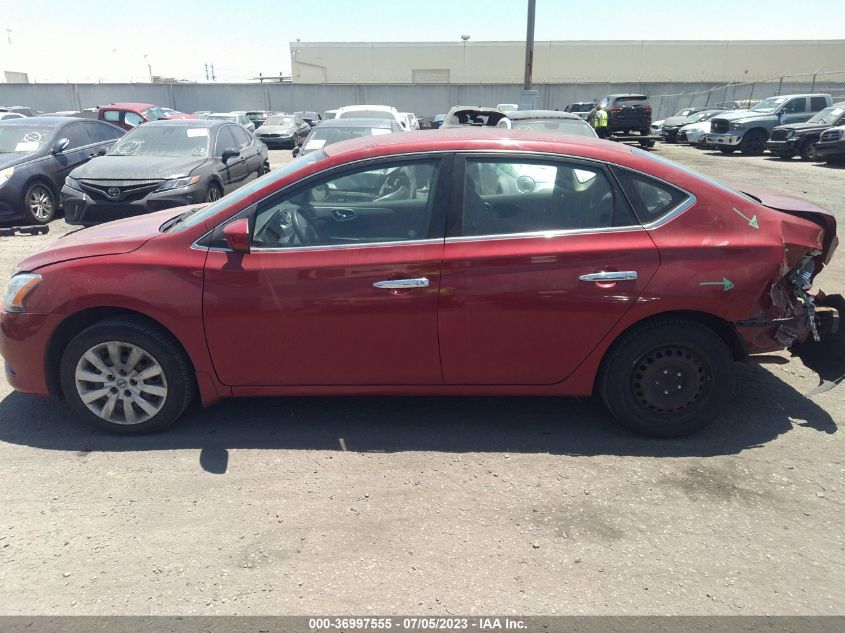 2014 NISSAN SENTRA S - 3N1AB7AP8EL607943