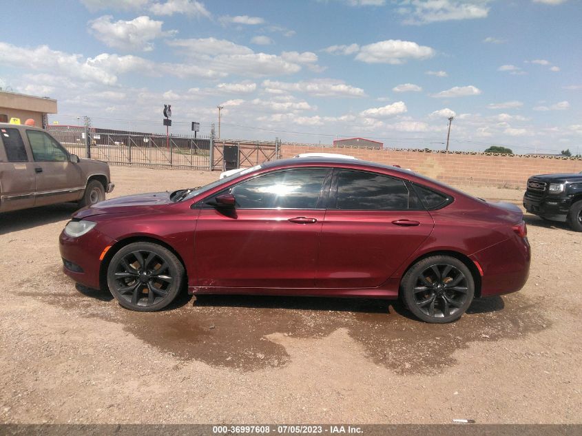 2015 CHRYSLER 200 S - 1C3CCCBG6FN551677