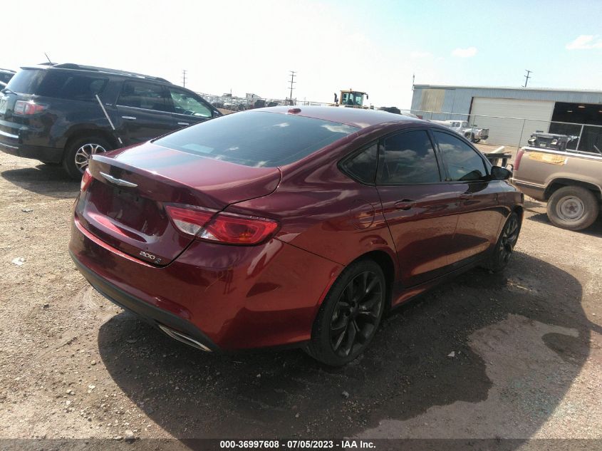 2015 CHRYSLER 200 S - 1C3CCCBG6FN551677