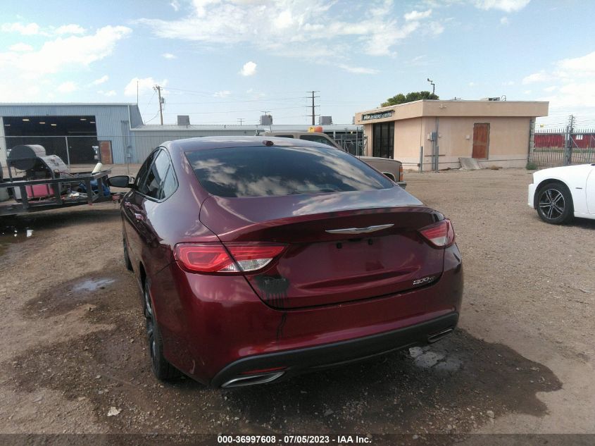 2015 CHRYSLER 200 S - 1C3CCCBG6FN551677