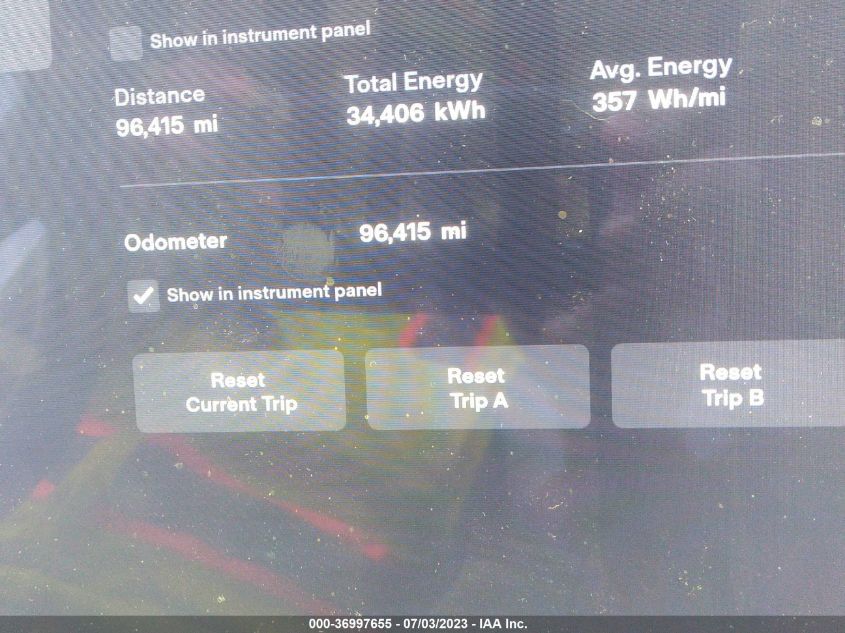 Auction sale of the 2019 TESLA MODEL X , vin: 5YJXCBE22KF190576, lot number: 36997655