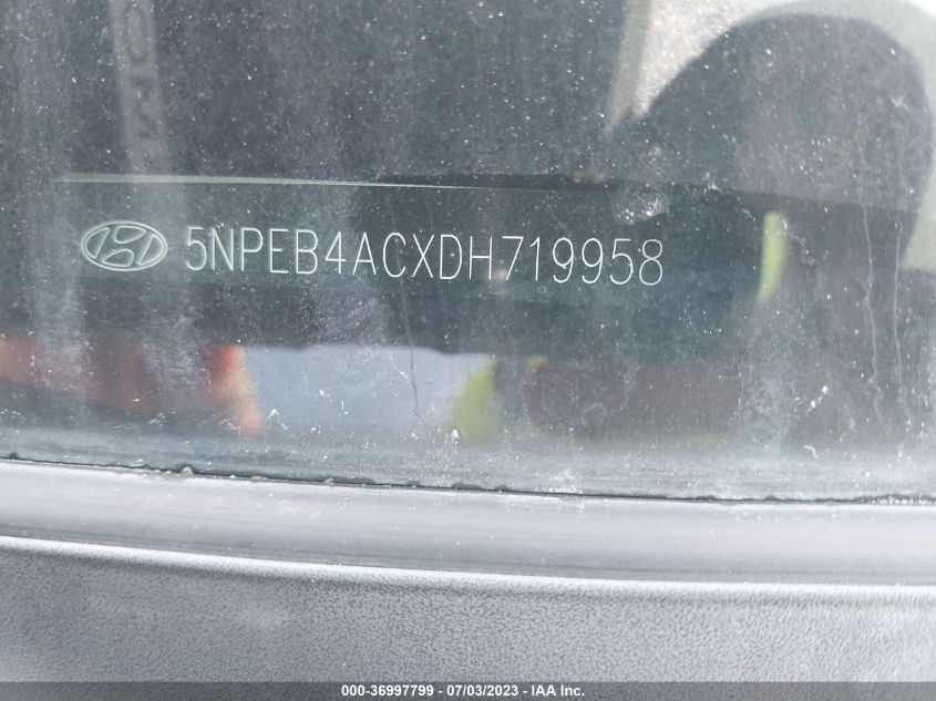 2013 HYUNDAI SONATA GLS/SE/LIMITED - 5NPEB4ACXDH719958