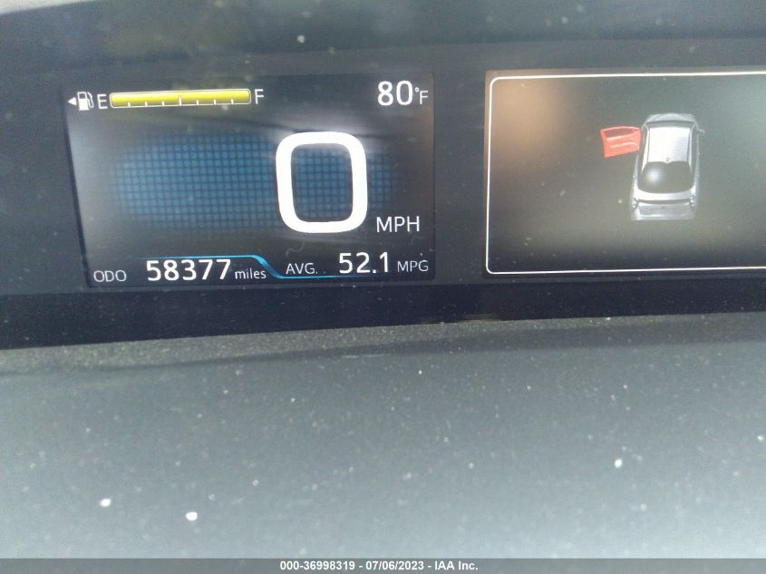 2018 TOYOTA PRIUS - JTDKBRFU5J3065069