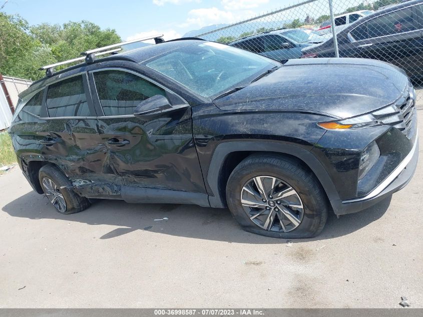 2022 HYUNDAI TUCSON HYBRID BLUE - KM8JBCA17NU025562