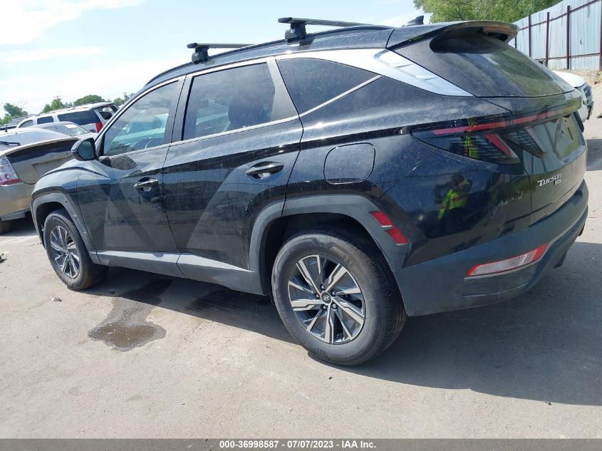 2022 HYUNDAI TUCSON HYBRID BLUE - KM8JBCA17NU025562