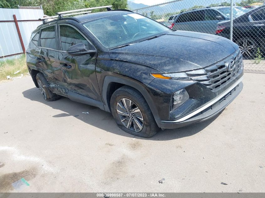 2022 HYUNDAI TUCSON HYBRID BLUE - KM8JBCA17NU025562