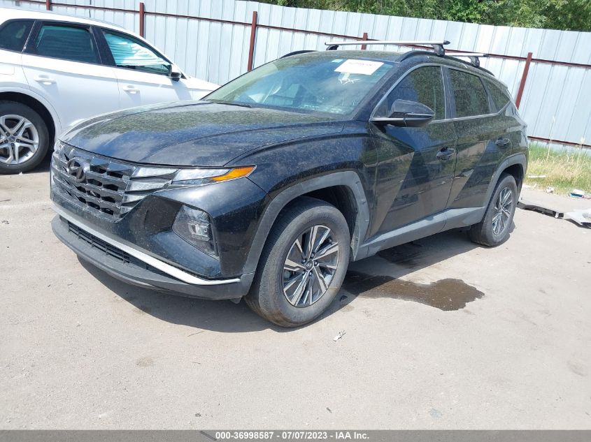 2022 HYUNDAI TUCSON HYBRID BLUE - KM8JBCA17NU025562