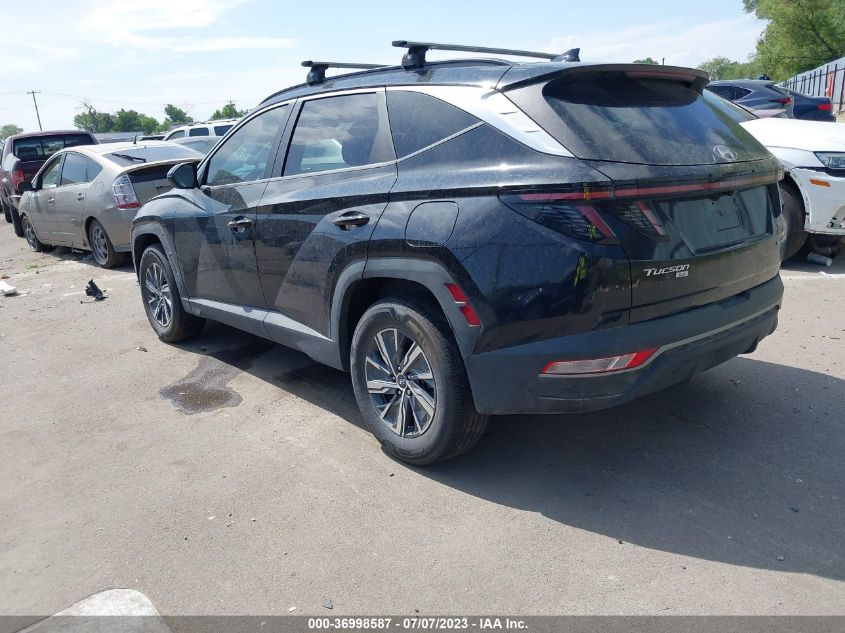 2022 HYUNDAI TUCSON HYBRID BLUE - KM8JBCA17NU025562