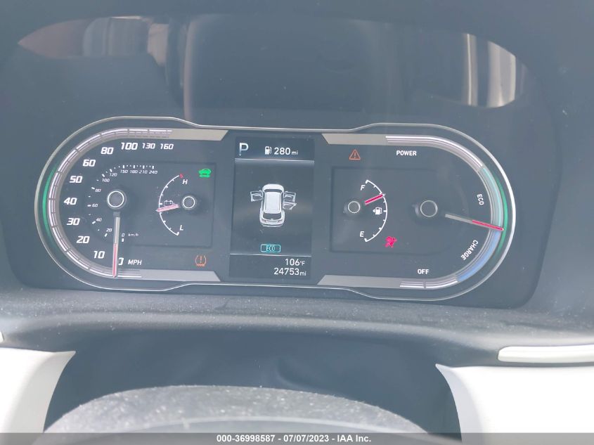 2022 HYUNDAI TUCSON HYBRID BLUE - KM8JBCA17NU025562