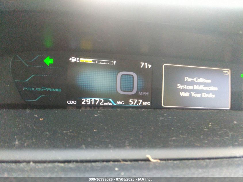 2019 TOYOTA PRIUS PRIME PLUS/PREMIUM/ADVANCED - JTDKARFPXK3113969