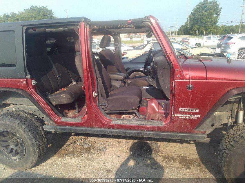 2013 JEEP WRANGLER UNLIMITED SPORT - 1C4BJWDG1DL600935