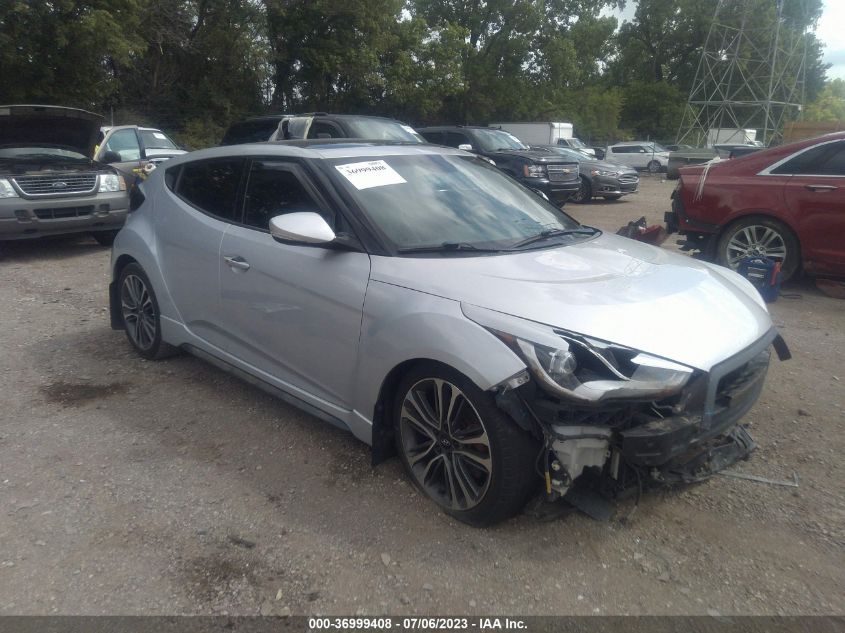 2017 HYUNDAI VELOSTER TURBO - KMHTC6AE3HU308622