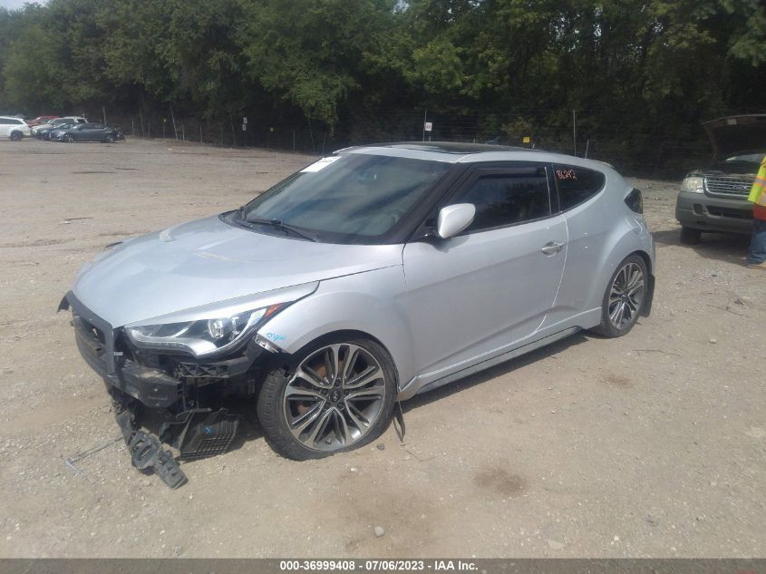 2017 HYUNDAI VELOSTER TURBO - KMHTC6AE3HU308622