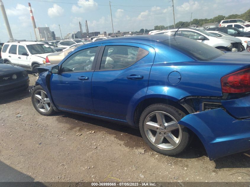 2013 DODGE AVENGER SXT - 1C3CDZCB1DN634191